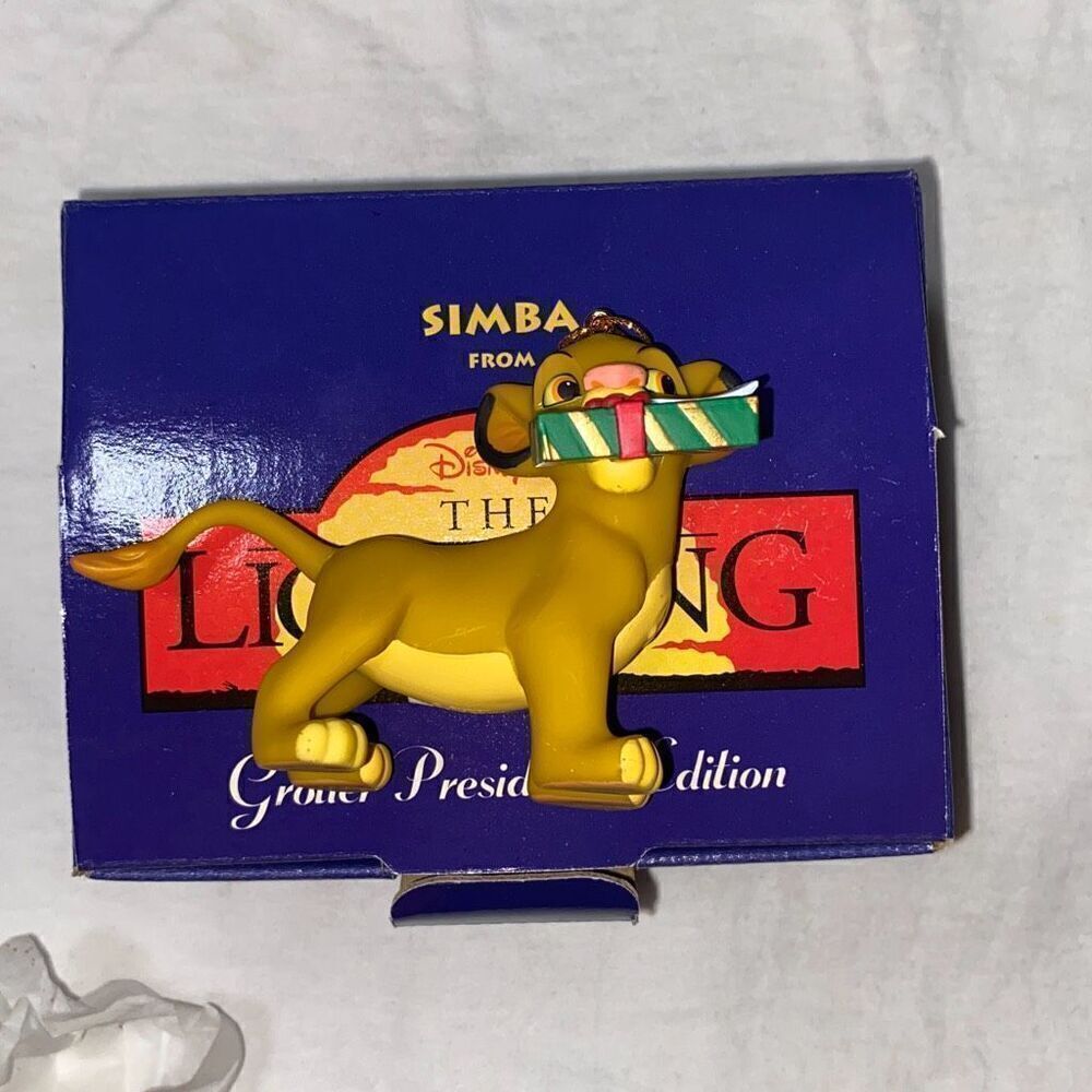 Disney Multicolor Simba from The Lion King Grolier Collectibles  Christmas Ornam